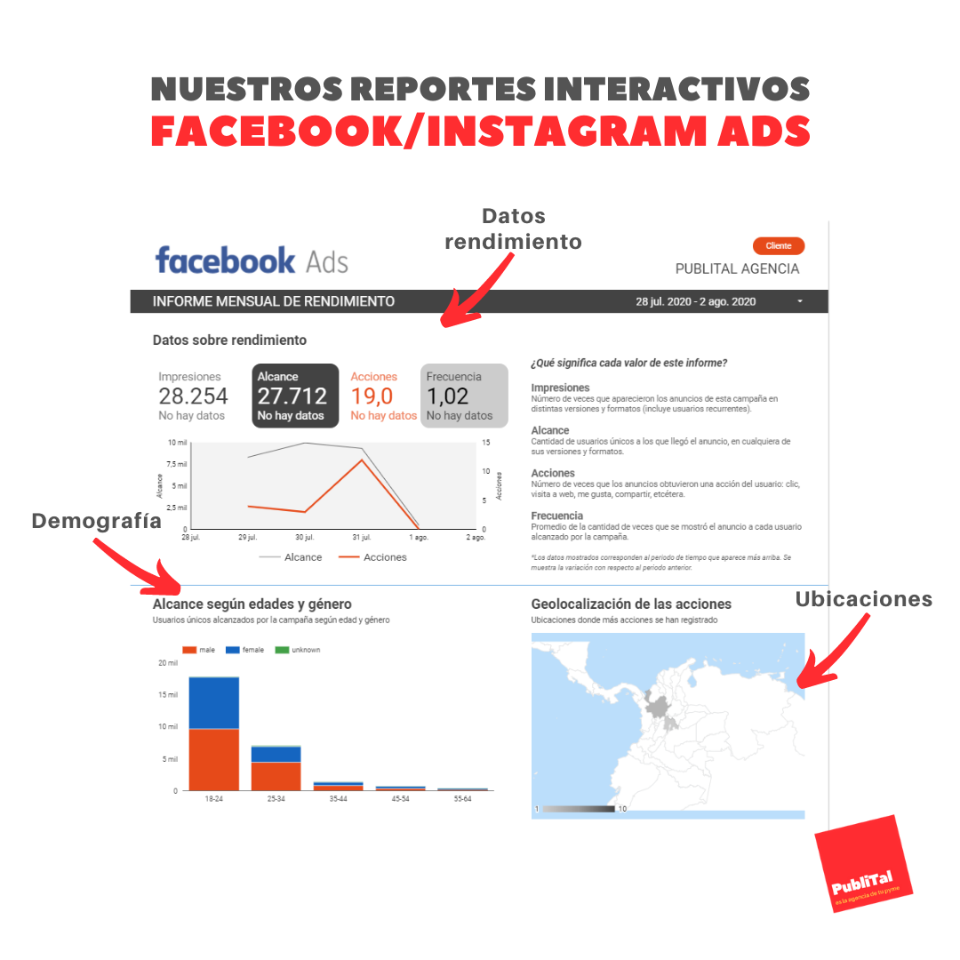 Formato reporte Facebook Ads