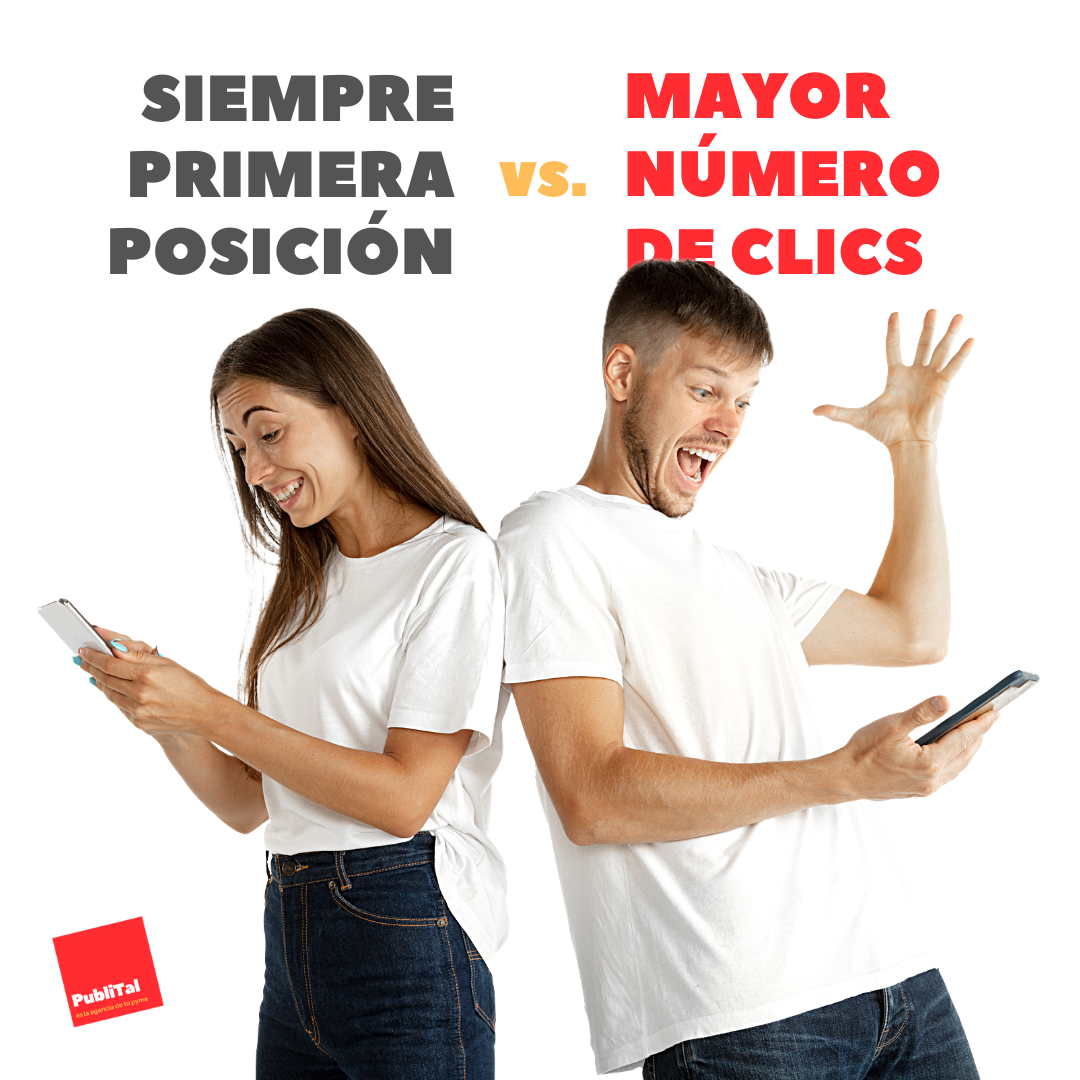 estrategia de primera posición o maximizar clics en google ads